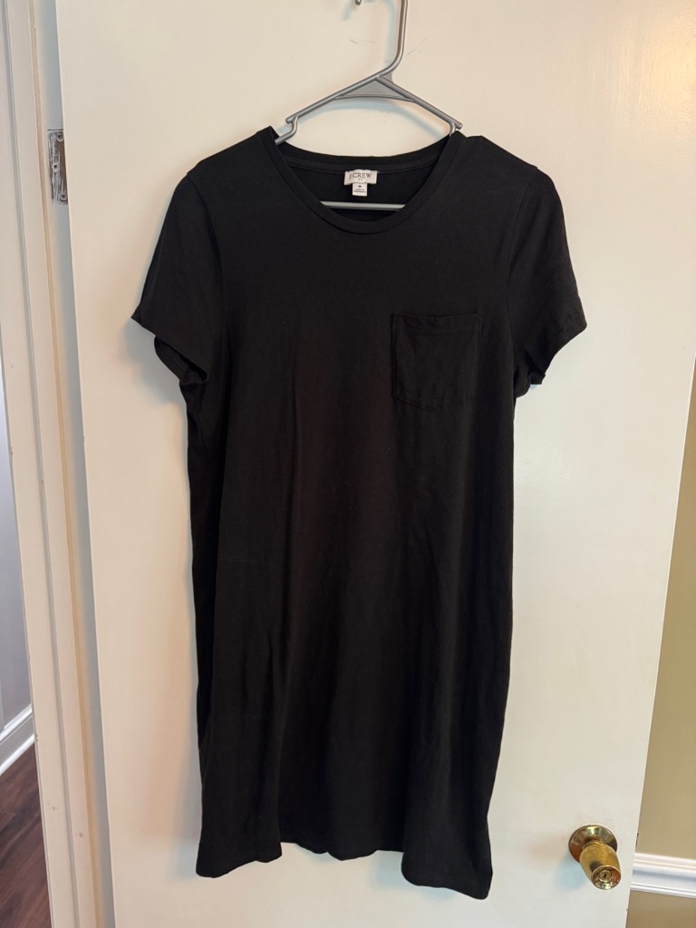 J. Crew Black Pocket Tee Dress